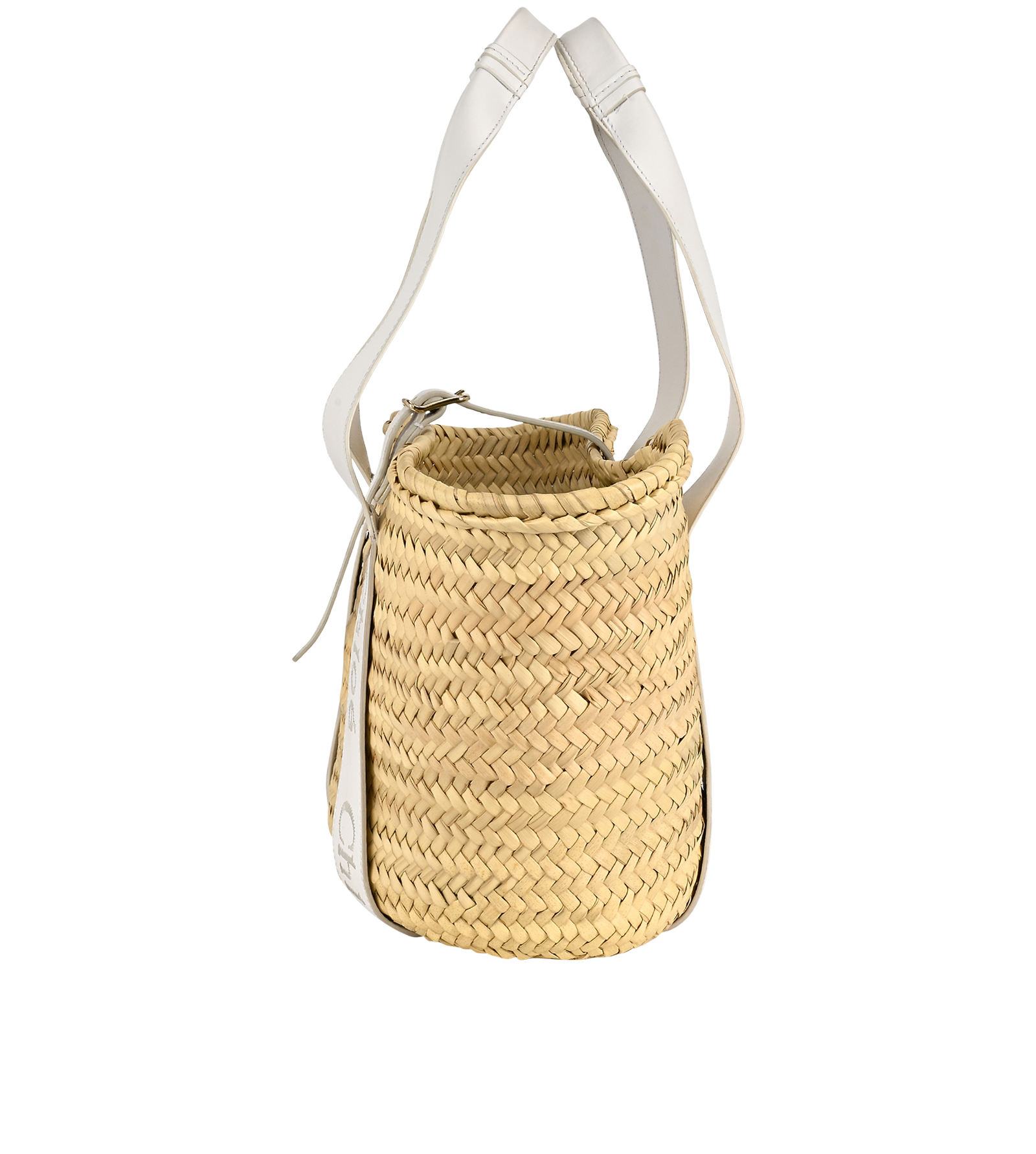 Medium Sense Raffia Tote, &pound;350, Handbags, Beige, Leather, Bottom view